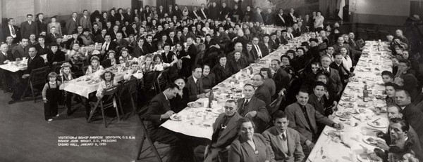 Visit of Bishop Ambrose Senyshyn, Jan. 8, 1950